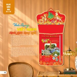 Lịch Bloc Siêu Đại 2027 AH Mẫu AH04 (25 x 35cm) Cung Cấp Lịch Tết Doanh Nghiệp Hà Nội in logo doanh nghiệp quà tặng Tết tại Quà Tặng Miền Bắc
