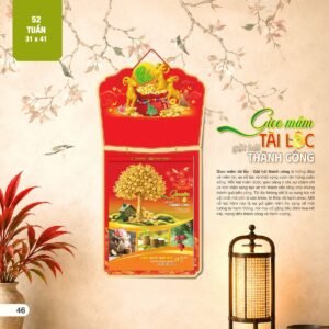 Lịch 52 Tuần 2027 AH Mẫu AH27 (31 x 41 cm) Cung Cấp Lịch Tết Doanh Nghiệp Hà Nội in logo doanh nghiệp quà tặng Tết tại Quà Tặng Miền Bắc