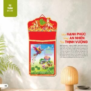 Lịch 52 Tuần 2027 AH Mẫu AH28 (11  x  12 cm) Cung Cấp Lịch Tết Doanh Nghiệp Hà Nội in logo doanh nghiệp quà tặng Tết tại Quà Tặng Miền Bắc