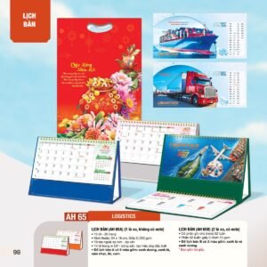 Lịch Bàn Chữ M (Có Note 52 Tuần) 2027 AH Mẫu AH65 (24 x 16cm) Cung Cấp Lịch Tết Doanh Nghiệp Hà Nội in logo doanh nghiệp quà tặng Tết tại Quà Tặng Miền Bắc