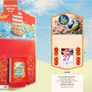 Lịch Treo Tường Lò Xo 2027 AH Mẫu AH69 (34 x 60 cm) Cung Cấp Lịch Tết Doanh Nghiệp Hà Nội in logo doanh nghiệp quà tặng Tết tại Quà Tặng Miền Bắc