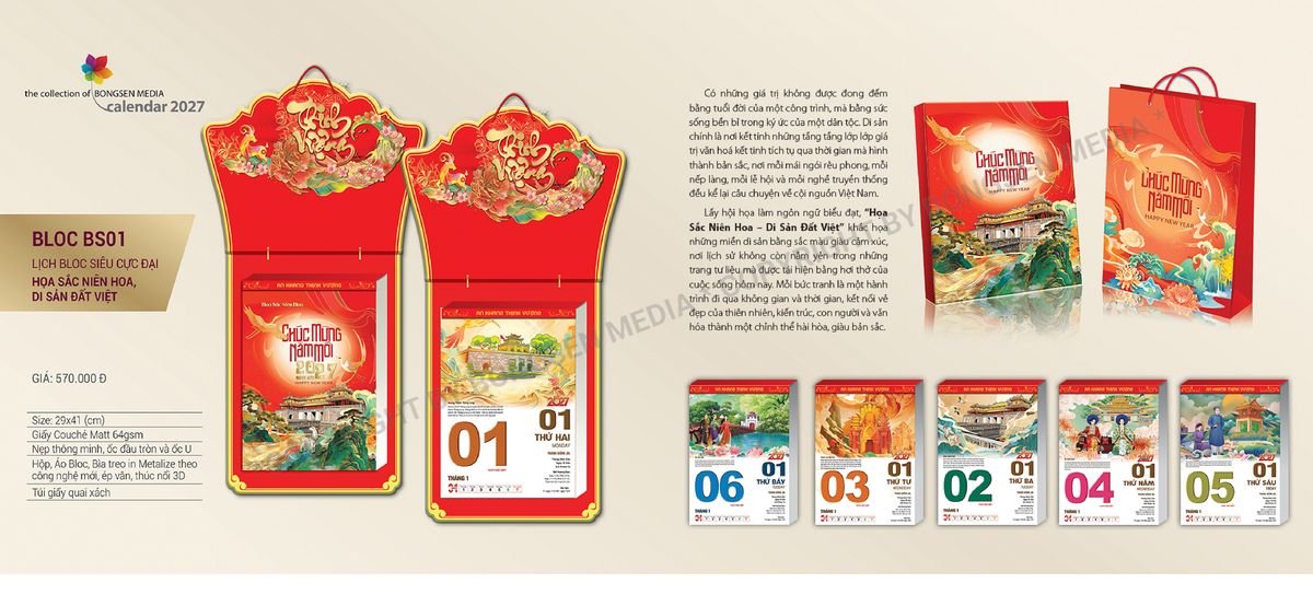 Lịch Bloc Siêu Cực Đại 2027 BS01 Cung Cấp Lịch Tết Doanh Nghiệp Hà Nội