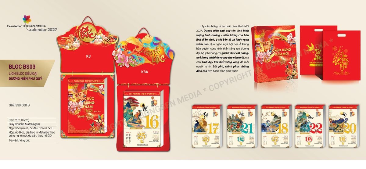 Lịch Bloc Siêu Cực Đại 2027 BS03 Cung Cấp Lịch Tết Doanh Nghiệp Hà Nội