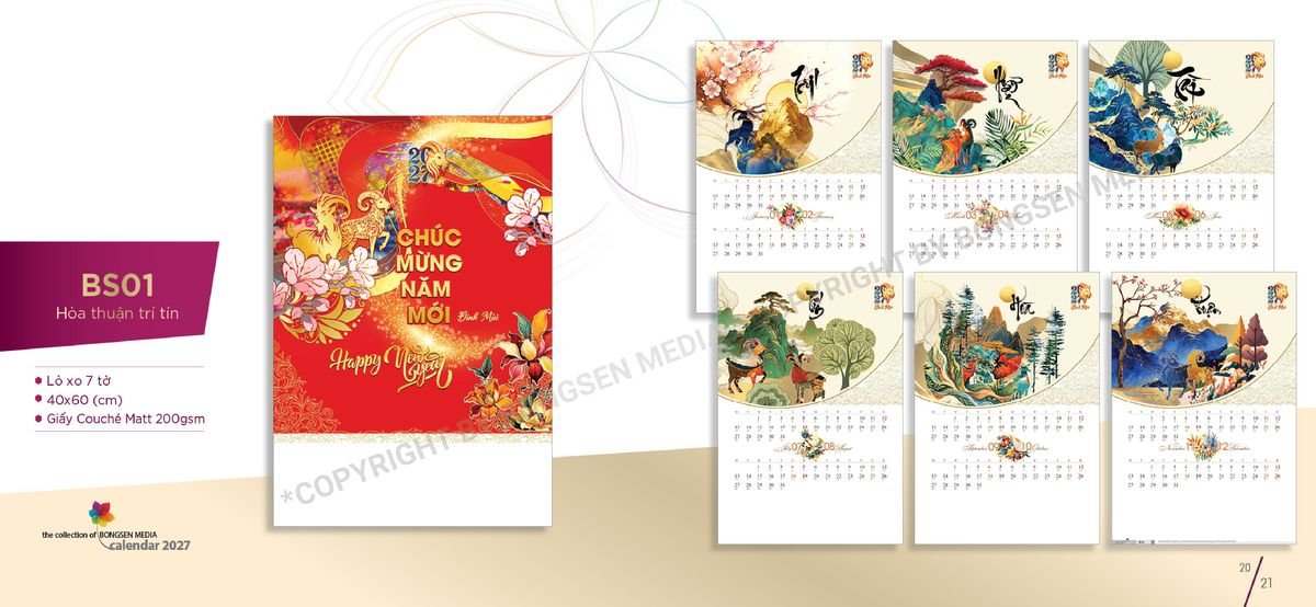 Lịch Bloc Siêu Cực Đại 2027 BS11 Cung Cấp Lịch Tết Doanh Nghiệp Hà Nội