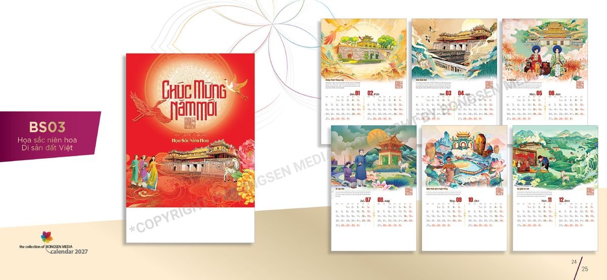 Lịch Bloc Siêu Cực Đại 2027 BS13 Cung Cấp Lịch Tết Doanh Nghiệp Hà Nội