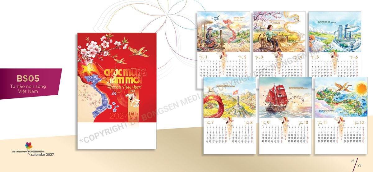 Lịch Bloc Siêu Cực Đại 2027 BS15 Cung Cấp Lịch Tết Doanh Nghiệp Hà Nội