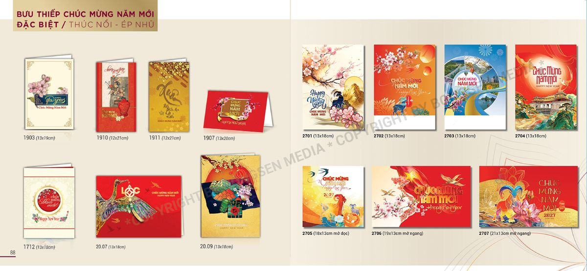 Bưu Thiếp Chúc Tết Bông Sen Bông Sen BS45 Cung Cấp Lịch Tết Doanh Nghiệp Hà Nội
