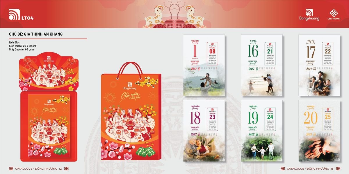 Lịch Bloc ĐP 2027 DP05 Cung Cấp Lịch Tết Doanh Nghiệp Hà Nội