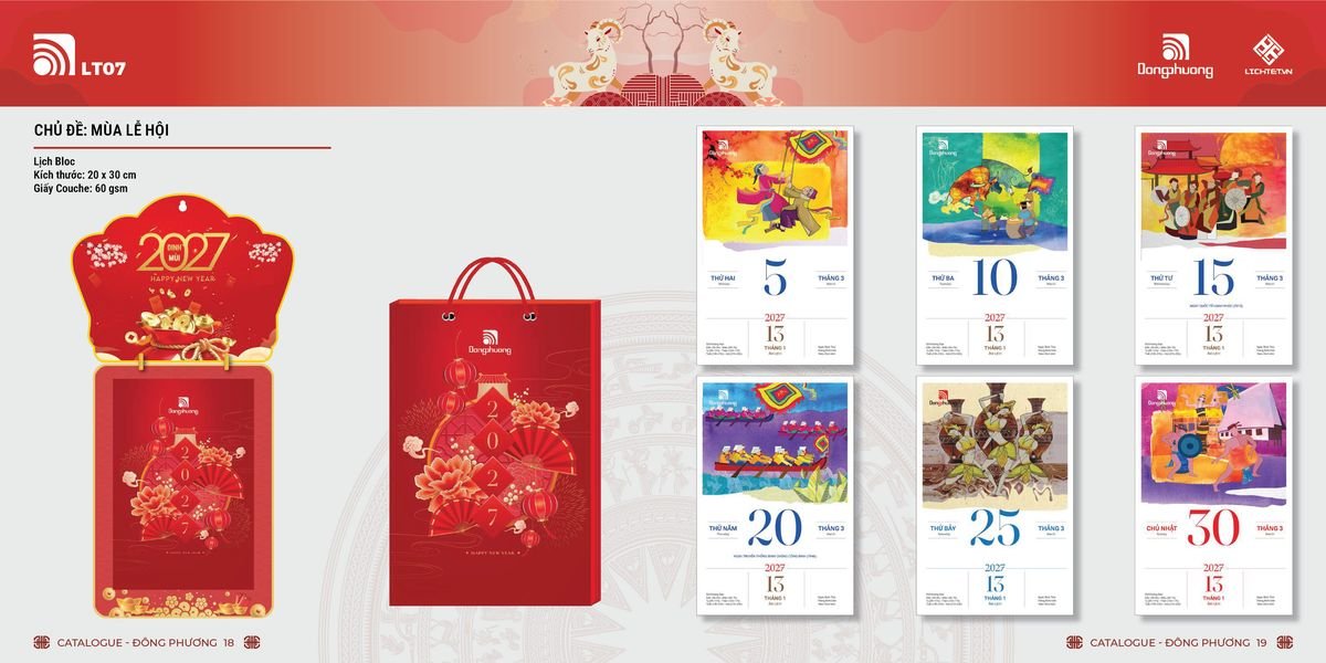 Lịch Bloc ĐP 2027 DP08 Cung Cấp Lịch Tết Doanh Nghiệp Hà Nội