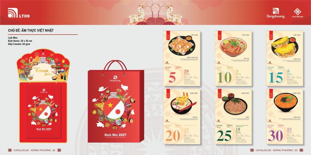 Lịch Bloc ĐP 2027 DP10 Cung Cấp Lịch Tết Doanh Nghiệp Hà Nội