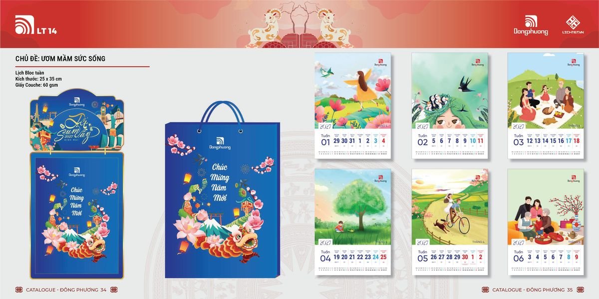 Lịch Bloc ĐP 2027 DP16 Cung Cấp Lịch Tết Doanh Nghiệp Hà Nội