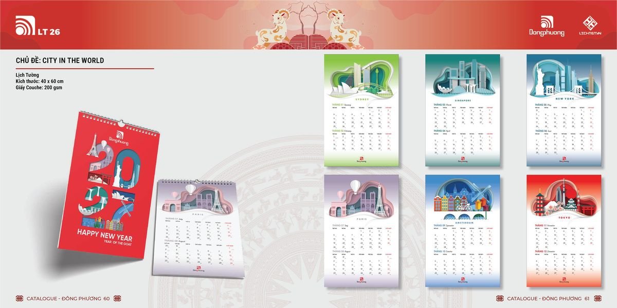 Lịch Bloc Đông Phương 2027 DP29 Cung Cấp Lịch Tết Doanh Nghiệp Hà Nội