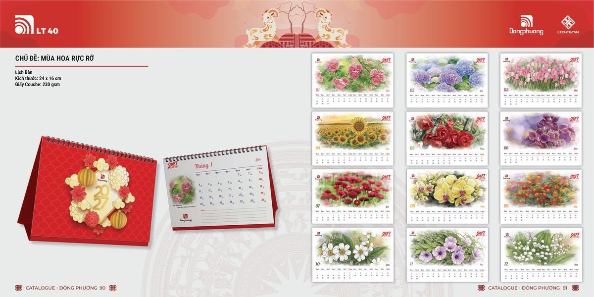 Lịch Bloc ĐP 2027 DP44 Cung Cấp Lịch Tết Doanh Nghiệp Hà Nội