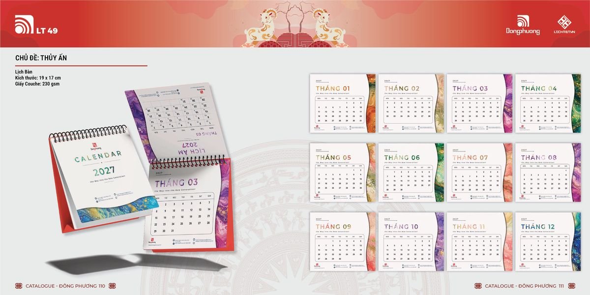 Lịch Bloc ĐP 2027 DP54 Cung Cấp Lịch Tết Doanh Nghiệp Hà Nội