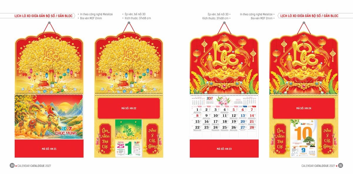Lịch Bloc Hoa Niên 2027 ĐP DPHN14 Cung Cấp Lịch Tết Doanh Nghiệp Hà Nội