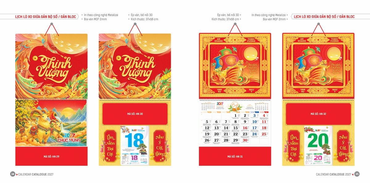 Lịch Bloc Hoa Niên 2027 ĐP DPHN16 Cung Cấp Lịch Tết Doanh Nghiệp Hà Nội