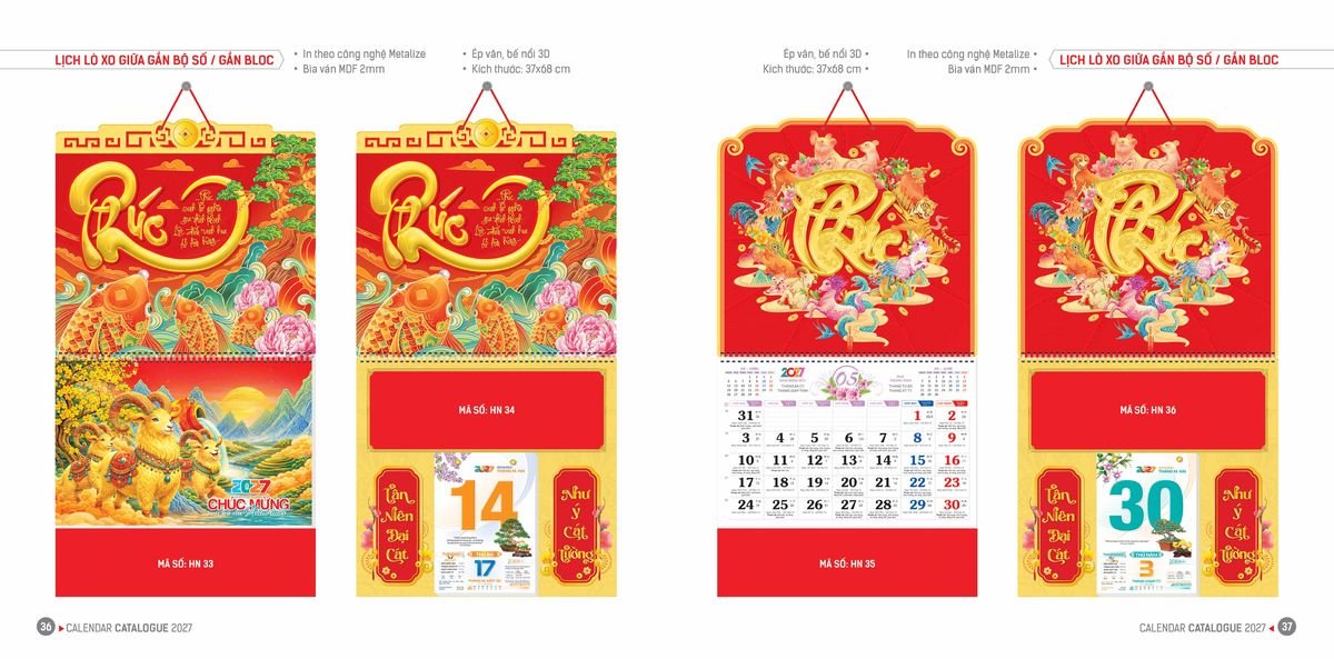 Lịch Bloc Hoa Niên 2027 ĐP DPHN17 Cung Cấp Lịch Tết Doanh Nghiệp Hà Nội