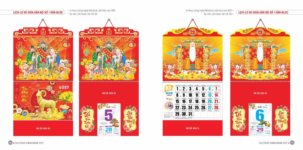 Lịch Bloc Hoa Niên 2027 ĐP DPHN20 Cung Cấp Lịch Tết Doanh Nghiệp Hà Nội