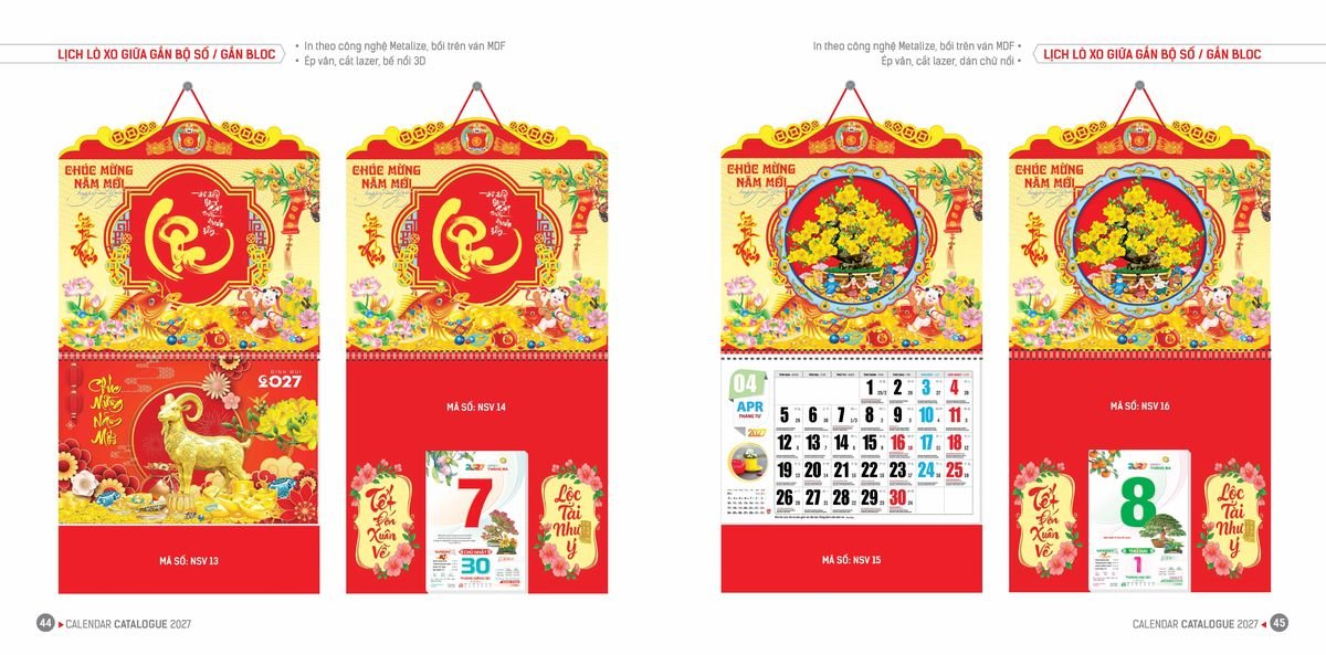 Lịch Bloc Hoa Niên 2027 ĐP DPHN21 Cung Cấp Lịch Tết Doanh Nghiệp Hà Nội