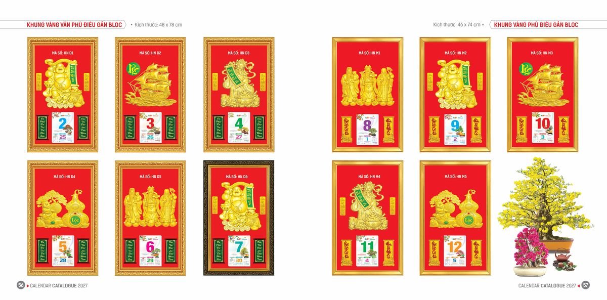 Lịch Bloc Hoa Niên 2027 ĐP DPHN27 Cung Cấp Lịch Tết Doanh Nghiệp Hà Nội