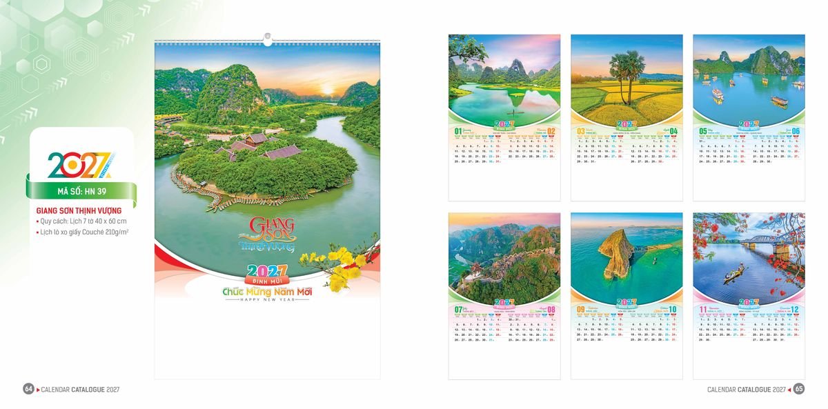 Lịch Bloc Hoa Niên 2027 ĐP DPHN31 Cung Cấp Lịch Tết Doanh Nghiệp Hà Nội