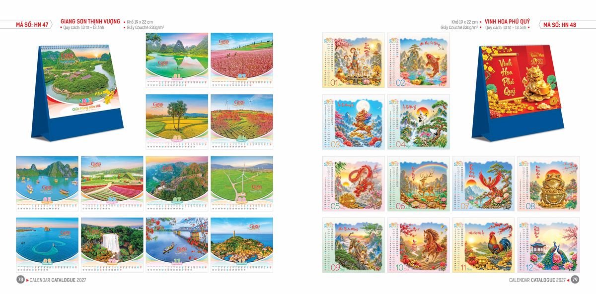 Lịch Bloc Hoa Niên 2027 ĐP DPHN38 Cung Cấp Lịch Tết Doanh Nghiệp Hà Nội