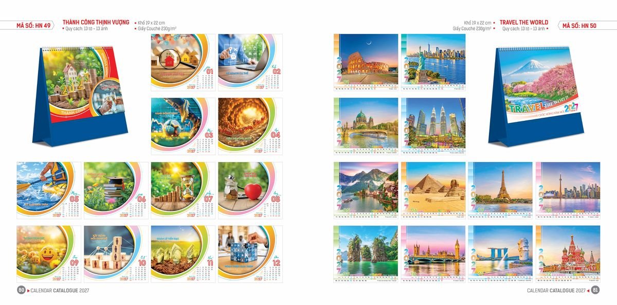 Lịch Bloc Hoa Niên 2027 ĐP DPHN39 Cung Cấp Lịch Tết Doanh Nghiệp Hà Nội