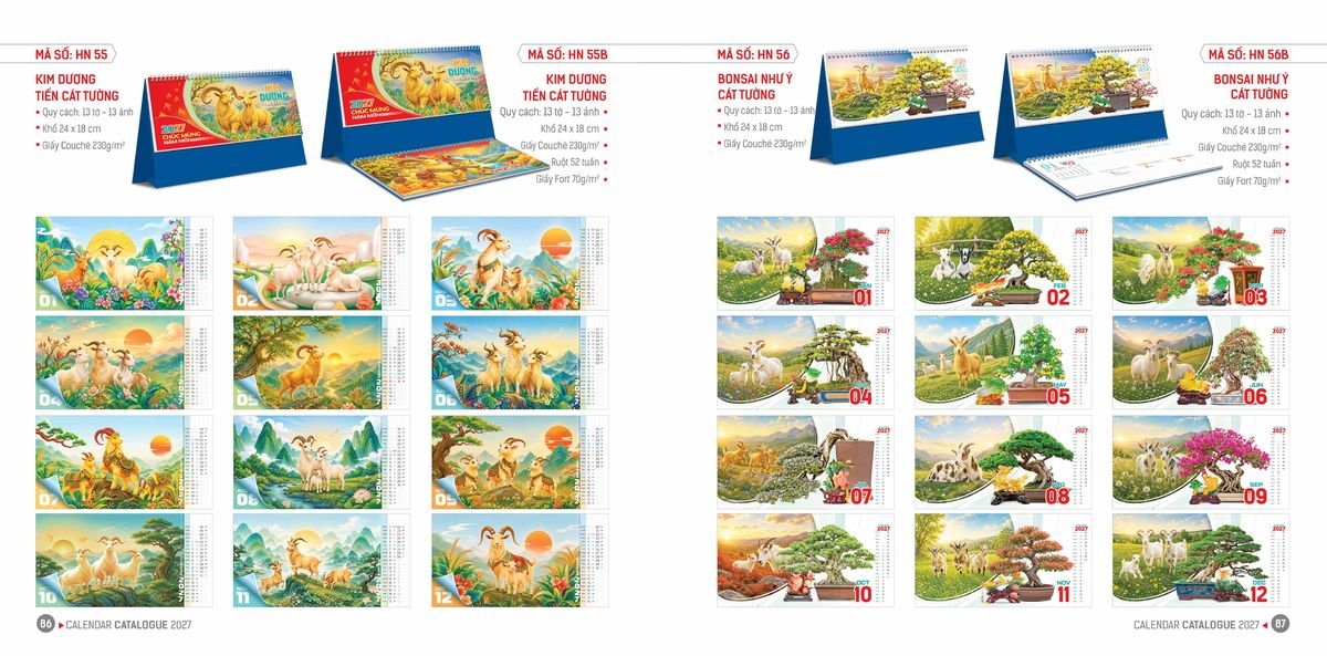Lịch Bloc Hoa Niên 2027 ĐP DPHN42 Cung Cấp Lịch Tết Doanh Nghiệp Hà Nội