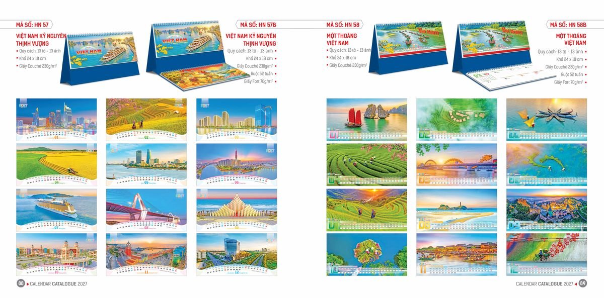 Lịch Bloc Hoa Niên 2027 ĐP DPHN43 Cung Cấp Lịch Tết Doanh Nghiệp Hà Nội