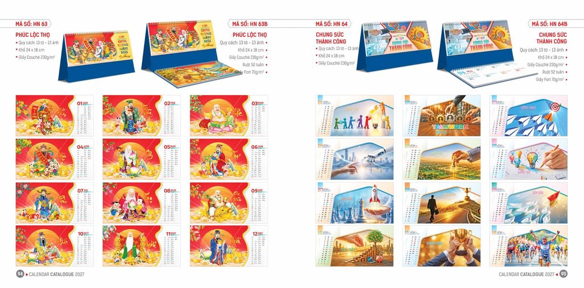 Lịch Bloc Hoa Niên 2027 ĐP DPHN46 Cung Cấp Lịch Tết Doanh Nghiệp Hà Nội
