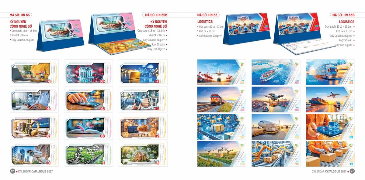 Lịch Bloc Hoa Niên 2027 ĐP DPHN47 Cung Cấp Lịch Tết Doanh Nghiệp Hà Nội