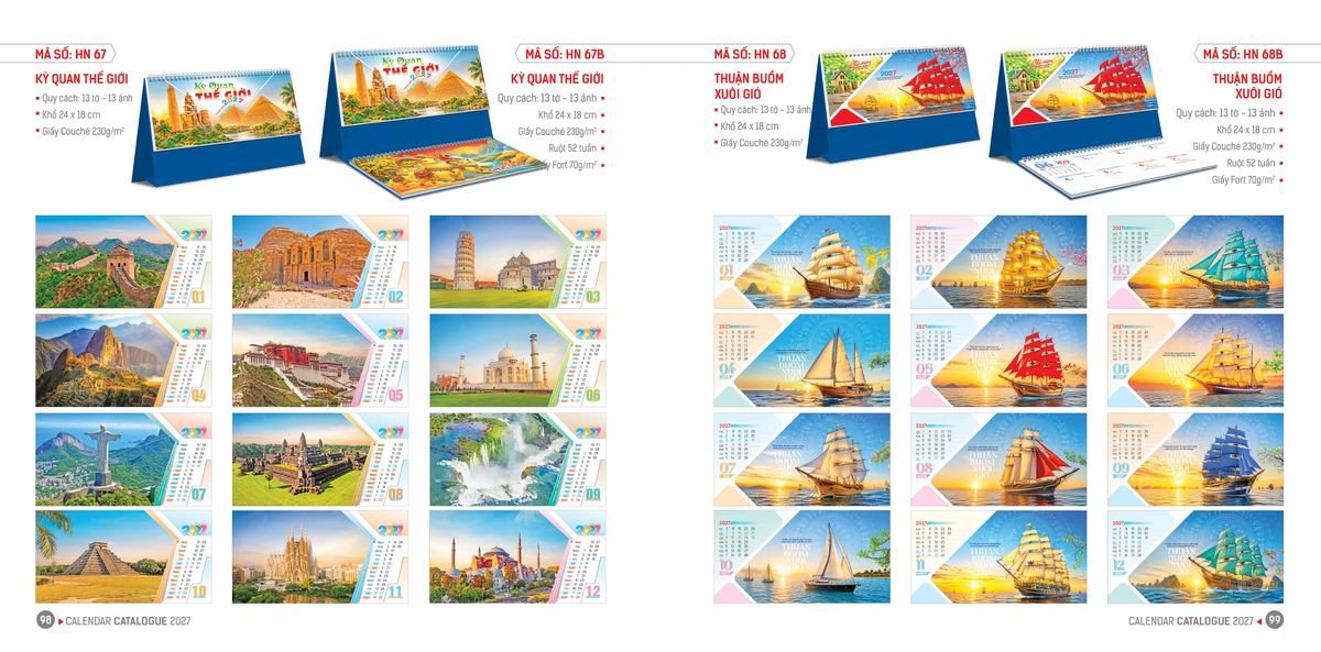 Lịch Bloc Hoa Niên 2027 ĐP DPHN48 Cung Cấp Lịch Tết Doanh Nghiệp Hà Nội