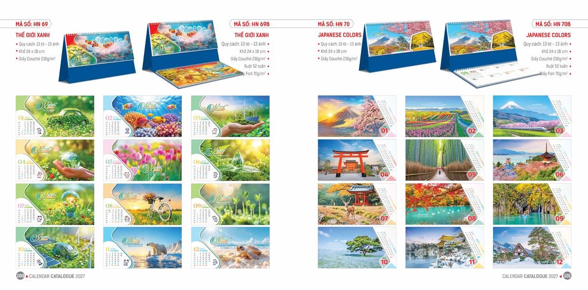 Lịch Bloc Hoa Niên 2027 ĐP DPHN49 Cung Cấp Lịch Tết Doanh Nghiệp Hà Nội