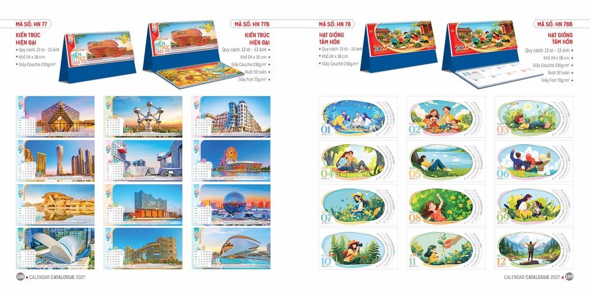 Lịch Bloc Hoa Niên 2027 ĐP DPHN53 Cung Cấp Lịch Tết Doanh Nghiệp Hà Nội