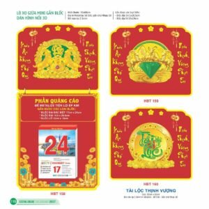 Lịch Bloc Siêu Đại 2027 HBT Mẫu HBT159 (30 x 60cm) Cung Cấp Lịch Tết Doanh Nghiệp Hà Nội in logo doanh nghiệp quà tặng Tết tại Quà Tặng Miền Bắc