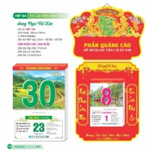 Lịch Bloc Đại Đặc Biệt 2027 HBT Mẫu HBT166 - Lộc Xuân (17 x 24cm) Cung Cấp Lịch Tết Doanh Nghiệp Hà Nội in logo doanh nghiệp quà tặng Tết tại Quà Tặng Miền Bắc