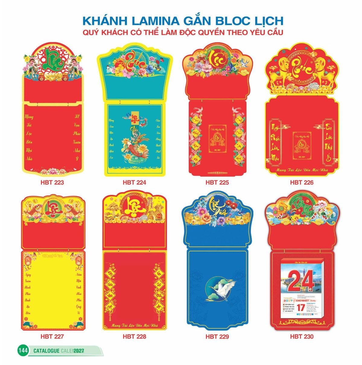 Lịch Bìa Treo 2027 HBT Mẫu HBT226 (40 x 62 cm) Cung Cấp Lịch Tết Doanh Nghiệp Hà Nội Lịch Bìa Treo 2027 HBT Mẫu HBT226 (40 x 62 cm) Cung Cấp Lịch Tết Doanh Nghiệp Hà Nội in logo doanh nghiệp quà tặng Tết tại Quà Tặng Miền Bắc