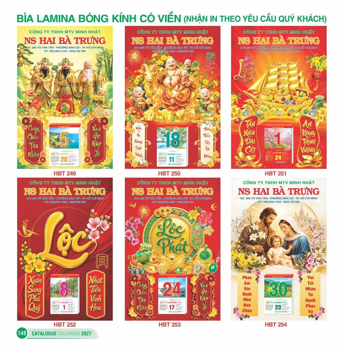 Lịch Bìa Treo 2027 HBT Mẫu HBT254 (48 x 78 cm) Cung Cấp Lịch Tết Doanh Nghiệp Hà Nội Lịch Bìa Treo 2027 HBT Mẫu HBT254 (48 x 78 cm) Cung Cấp Lịch Tết Doanh Nghiệp Hà Nội in logo doanh nghiệp quà tặng Tết tại Quà Tặng Miền Bắc