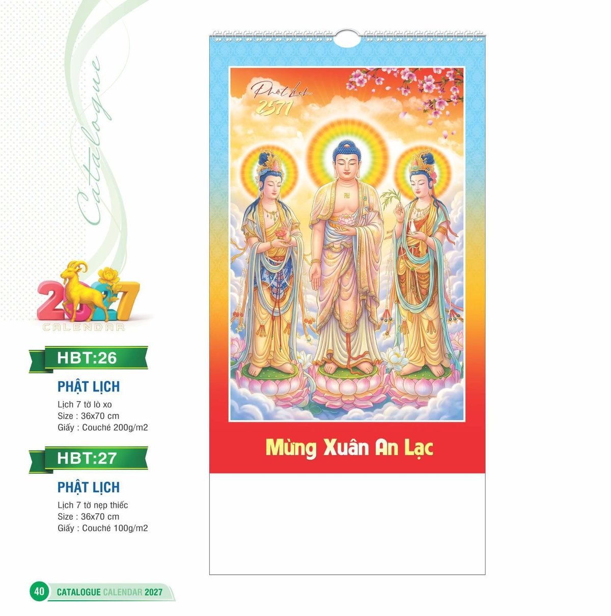 Lịch Treo Tường Lò Xo 2027 HBT Mẫu HBT27 (36 x 70cm) Cung Cấp Lịch Tết Doanh Nghiệp Hà Nội Lịch Treo Tường Lò Xo 2027 HBT Mẫu HBT27 (36 x 70cm) Cung Cấp Lịch Tết Doanh Nghiệp Hà Nội in logo doanh nghiệp quà tặng Tết tại Quà Tặng Miền Bắc