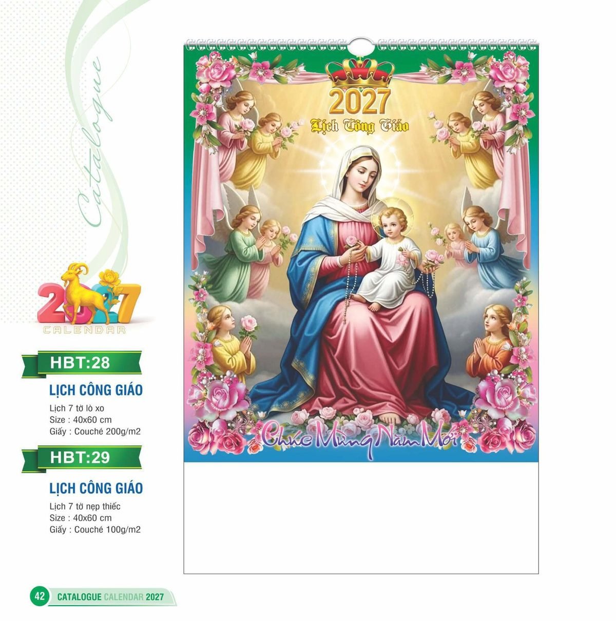 Lịch Treo Tường Lò Xo 2027 HBT Mẫu HBT28 (40 x 60cm) Cung Cấp Lịch Tết Doanh Nghiệp Hà Nội Lịch Treo Tường Lò Xo 2027 HBT Mẫu HBT28 (40 x 60cm) Cung Cấp Lịch Tết Doanh Nghiệp Hà Nội in logo doanh nghiệp quà tặng Tết tại Quà Tặng Miền Bắc
