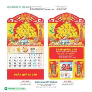 Lịch Treo Tường Lò Xo 2027 HBT Mẫu HBT91A (11  x  12 cm) Cung Cấp Lịch Tết Doanh Nghiệp Hà Nội in logo doanh nghiệp quà tặng Tết tại Quà Tặng Miền Bắc