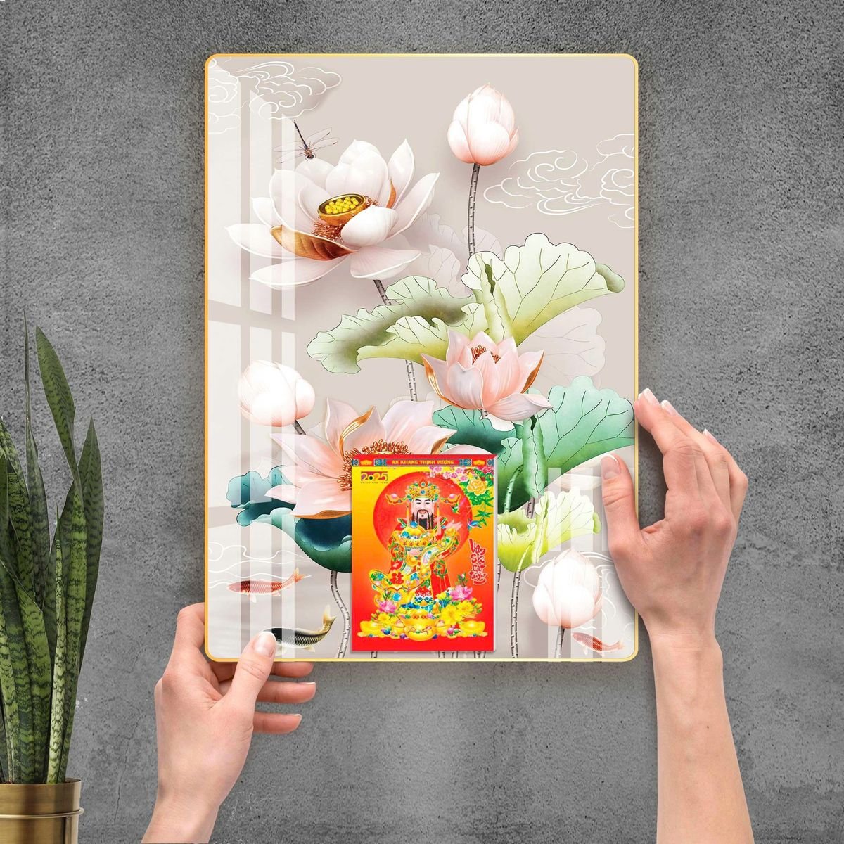 Lịch Gỗ Lamina Cao Cấp 40x60cm 2027 LM406_092 - Quà Tặng Miền Bắc
