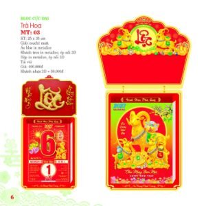 Lịch Bloc Cực Đại 2027 MT Mẫu MT03 (25 x 35cm) Cung Cấp Lịch Tết Doanh Nghiệp Hà Nội in logo doanh nghiệp quà tặng Tết tại Quà Tặng Miền Bắc