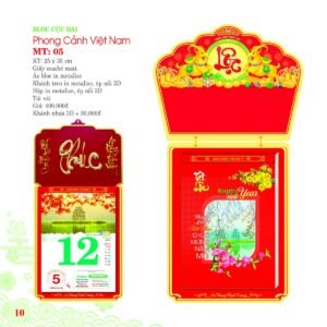 Lịch Bloc Cực Đại 2027 MT Mẫu MT05 (25 x 35cm) Cung Cấp Lịch Tết Doanh Nghiệp Hà Nội in logo doanh nghiệp quà tặng Tết tại Quà Tặng Miền Bắc