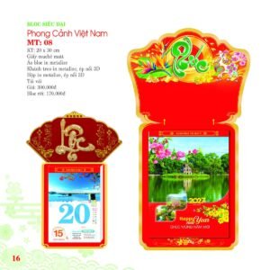Lịch Bloc Siêu Đại 2027 MT Mẫu MT08 (20 x 30cm) Cung Cấp Lịch Tết Doanh Nghiệp Hà Nội in logo doanh nghiệp quà tặng Tết tại Quà Tặng Miền Bắc