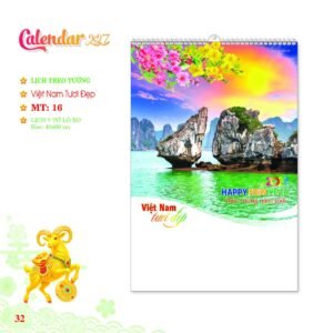 Lịch Treo Tường Lò Xo 2027 MT Mẫu MT16 (40 x 60cm) Cung Cấp Lịch Tết Doanh Nghiệp Hà Nội in logo doanh nghiệp quà tặng Tết tại Quà Tặng Miền Bắc