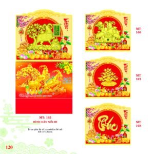 Lịch Treo Tường Lò Xo 2027 MT Mẫu MT166 (37 x 68cm) Cung Cấp Lịch Tết Doanh Nghiệp Hà Nội in logo doanh nghiệp quà tặng Tết tại Quà Tặng Miền Bắc