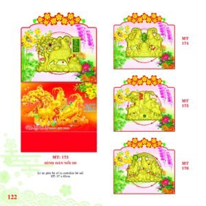 Lịch Treo Tường Lò Xo 2027 MT Mẫu MT173 (37 x 68cm) Cung Cấp Lịch Tết Doanh Nghiệp Hà Nội in logo doanh nghiệp quà tặng Tết tại Quà Tặng Miền Bắc