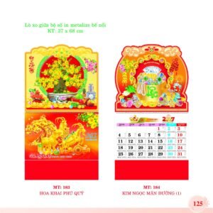 Lịch Treo Tường Lò Xo 2027 MT Mẫu MT184 - Kim Ngọc Mãn Đường (37 x 68cm) Cung Cấp Lịch Tết Doanh Nghiệp Hà Nội in logo doanh nghiệp quà tặng Tết tại Quà Tặng Miền Bắc