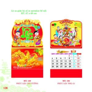 Lịch Treo Tường Lò Xo 2027 MT Mẫu MT189 (37 x 68cm) Cung Cấp Lịch Tết Doanh Nghiệp Hà Nội in logo doanh nghiệp quà tặng Tết tại Quà Tặng Miền Bắc